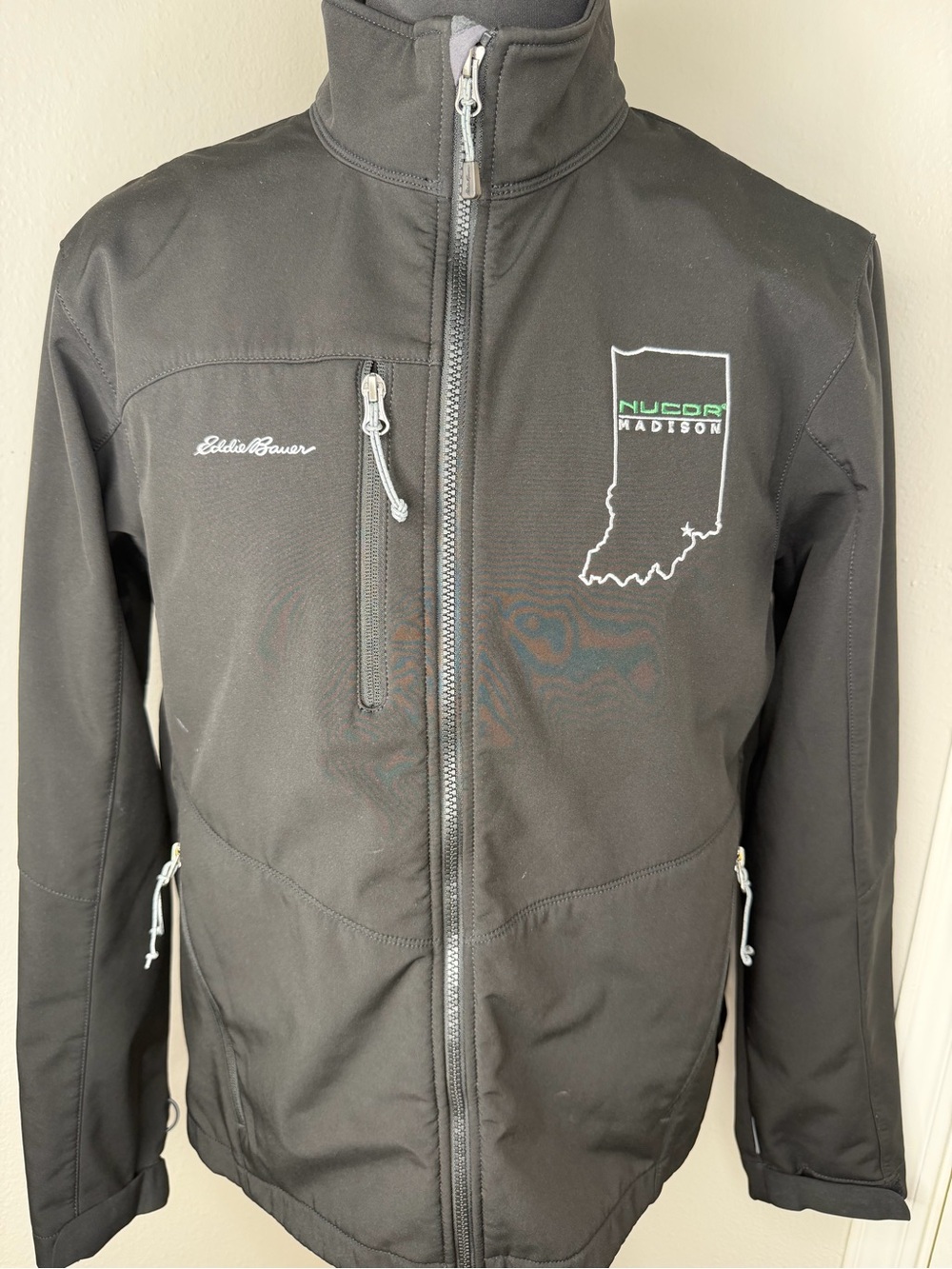 Eddie Bauer Men’s L Black Soft Shell Jacket EB530